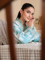 Leila By Mahnur Azure | 3 PC Khaddar