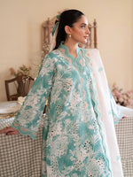 Leila By Mahnur Azure | 3 PC Khaddar