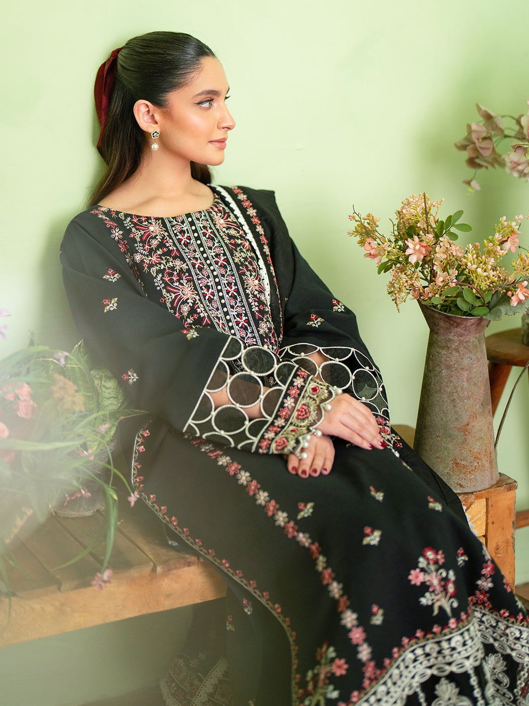 Leila By Mahnur Bianca | 3 PC Khaddar