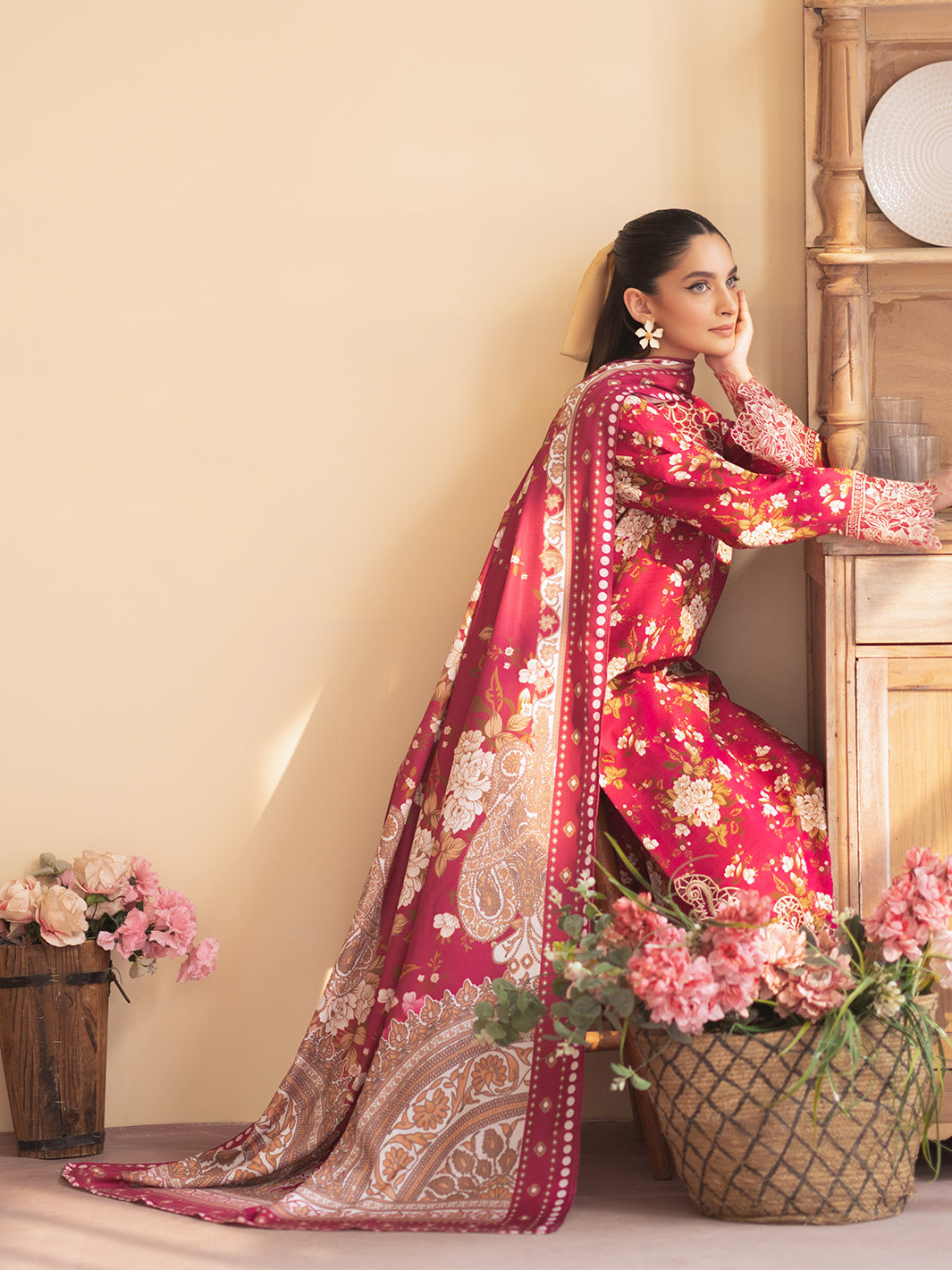 Leila By Mahnur Camellia | 3 PC Khaddar