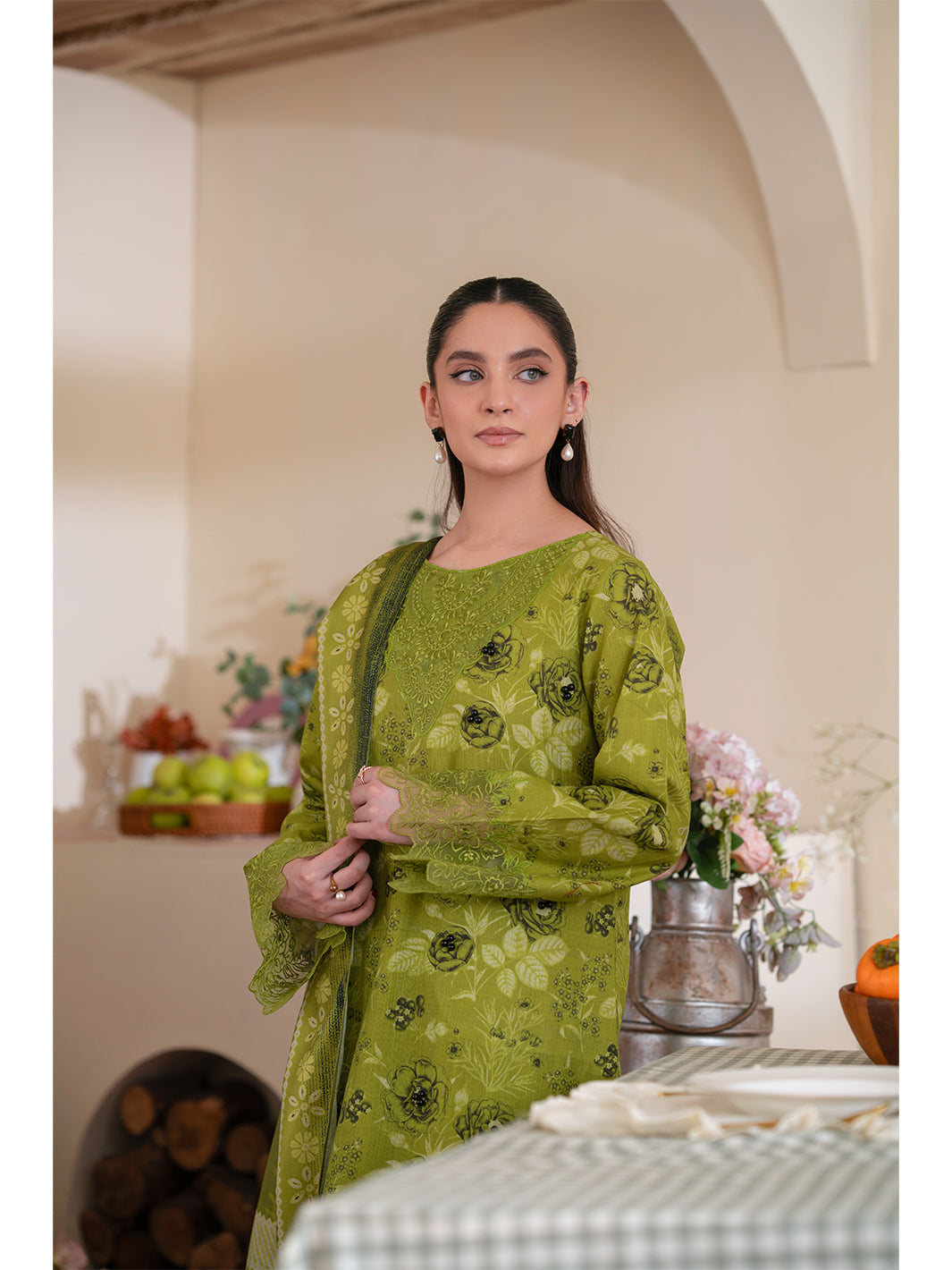 Leila By Mahnur Cedar | 3 PC Khaddar