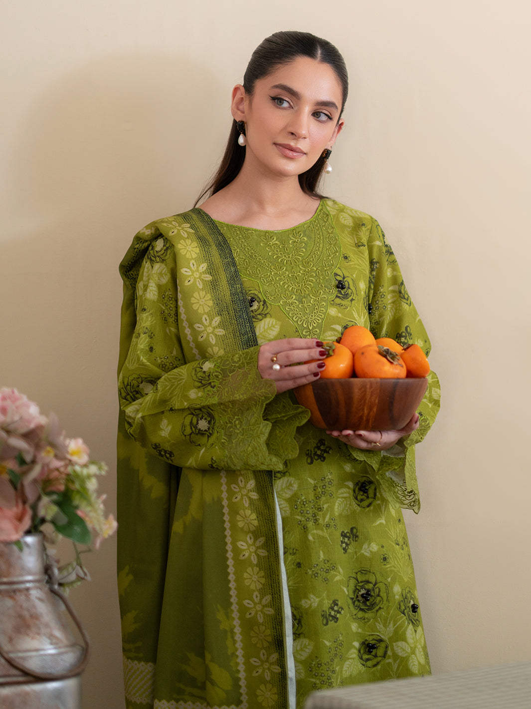 Leila By Mahnur Cedar | 3 PC Khaddar